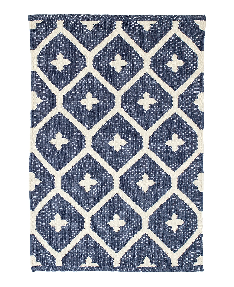 Dash & Albert By Annie Selke Dash Albert By Annie Selke Da771 Elizabeth Indoor/outdoor Area Rug, 4'0x6'0 In Blue