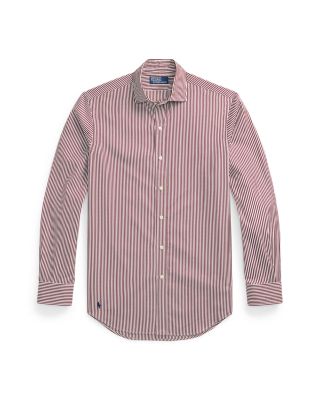 Classic Fit Striped Poplin Shirt