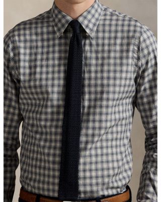 Classic Fit Plaid Twill Shirt