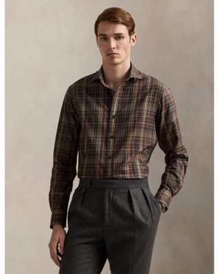 Classic Fit Plaid Twill Shirt