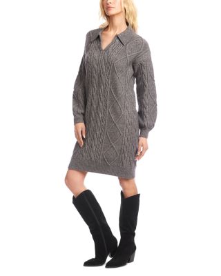Cable Knit Sweater Dress