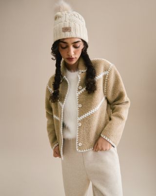 Cable Knit Pom Beanie