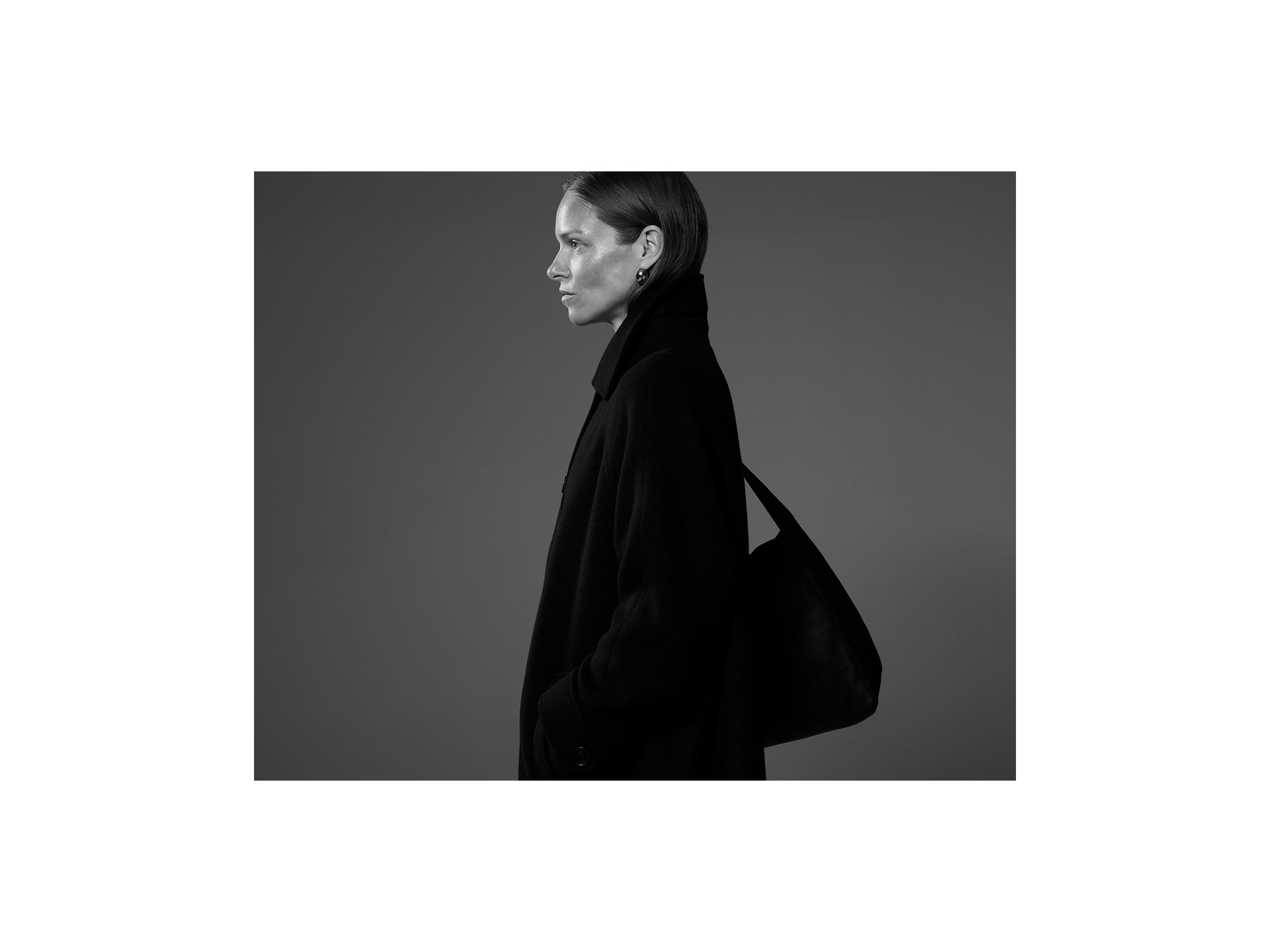 Mabel Buckle Detail Leather Tote Bag — Image 7