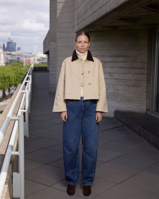 Cord Collar Worker Jacket