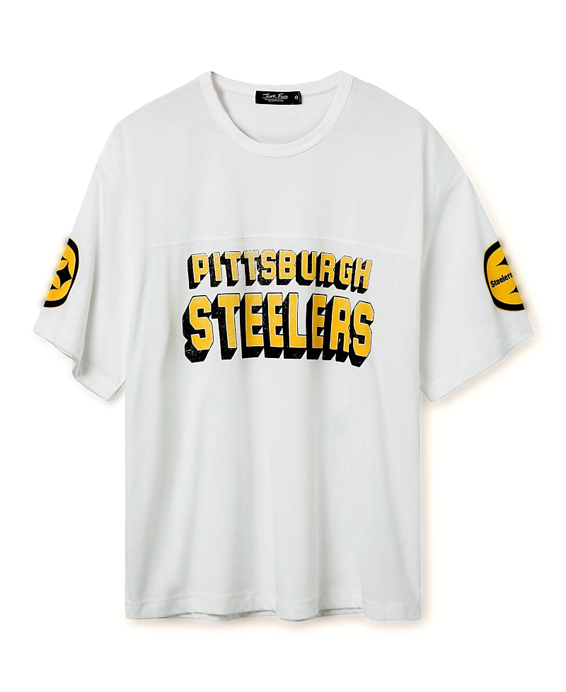 Junk Food Clothing Unisex Nfl Pittsburgh Steelers Halfback Jersey Tee In White