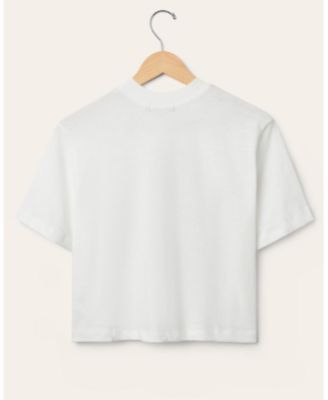 Women's NFL New York Giants Game Time Mock Neck Crop Tee