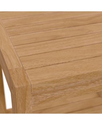 Carlsbad Teak Wood Outdoor Patio Side Table