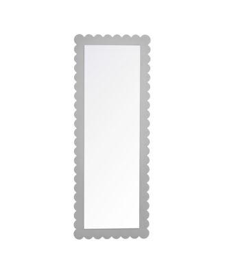 Emmeline Scalloped Rectangle Floor Mirror