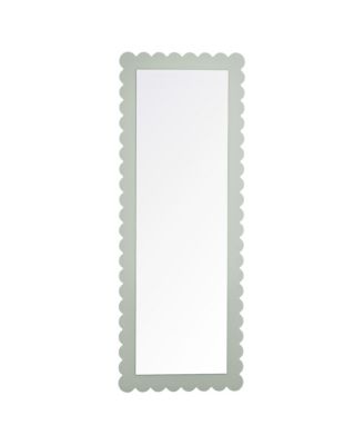 Emmeline Scalloped Rectangle Floor Mirror