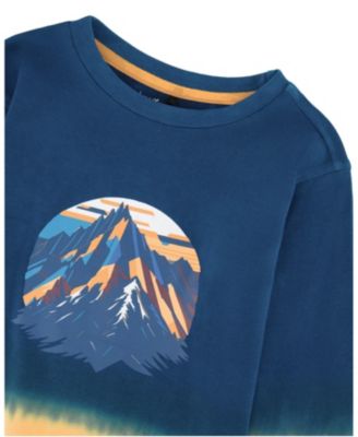 Boys' Long Sleeve Organic Cotton Gradient Jersey Tee - Little Kid