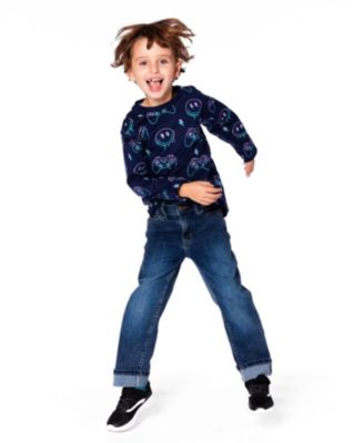 Boys' Stretch Jeans with Rolled Cuffs - Little Kid, Big Kid