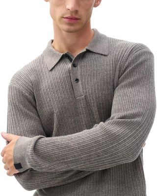 Crawford Wool &amp; Cashmere Blend Polo Sweater