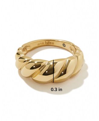  Rope Bold Gold Twist Ring