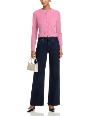 Tinsel Knit Slim Cardigan Sweater 