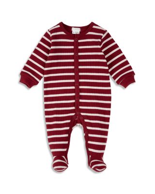 Unisex Striped Knitted Thermal Footie - Baby