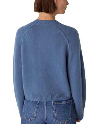 Wool Mix Crew Cardigan