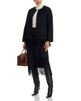 Oliver Fringe Trim Midi Skirt