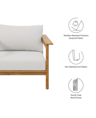 Wren Outdoor Patio Teak Wood Armchair