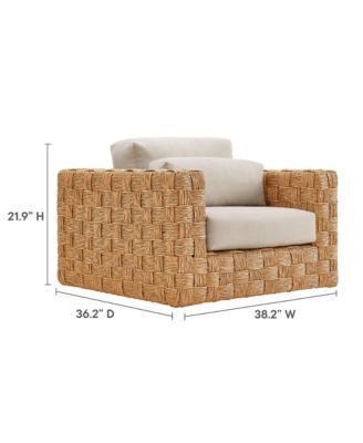 Thames Outdoor Patio Wicker Outdoor Patio Rattan Armchair