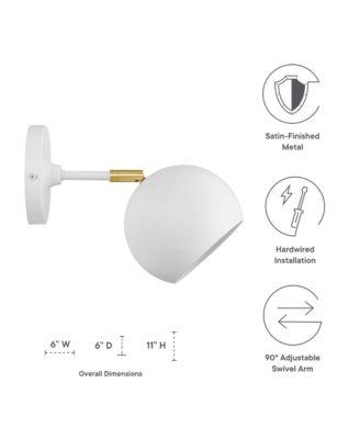 Chalice 4&amp;quot; Swing-Arm Metal Wall Sconce