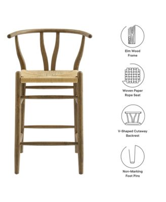 Amish Wood Counter Stool