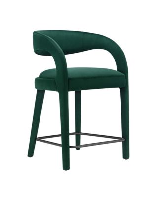 Pinnacle Performance Velvet Counter Stool Set of 2