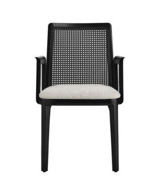 Monarch Wood and Rattan Dining Armchair