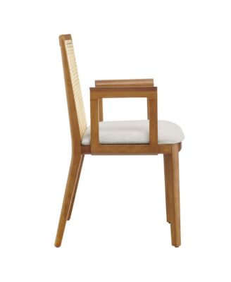 Monarch Wood and Rattan Dining Armchair