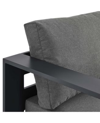 Tahoe Outdoor Patio Powder-Coated Aluminum Modular Left-Facing Chaise Lounge