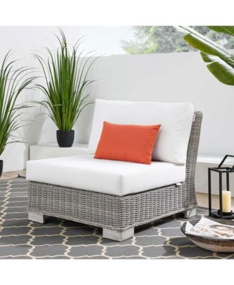 Conway Outdoor Patio Wicker Rattan Armless Chair