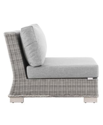 Conway Outdoor Patio Wicker Rattan Armless Chair