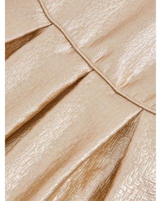 Girls' REISS Girls' Nia Metallic Pleated Cap Sleeve Dress - Big Kid