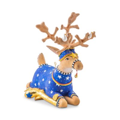 Patience Brewster Dash Away Sitting Comet Reindeer Figure 