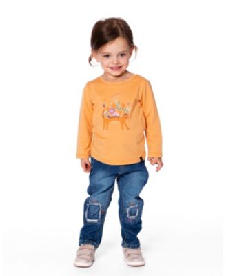 Girls' Jeans with Embroideries - Little Kid, Big Kid