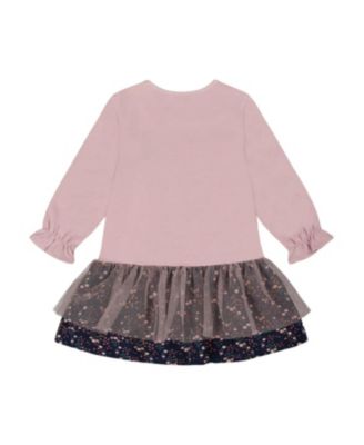Girls' Bi-Material Dress - Little Kid, Big Kid