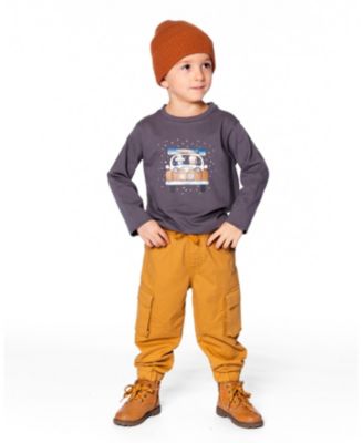 Boys' Long Sleeve Organic Cotton Jersey Tee - Little Kid, Big Kid