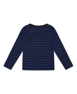 Boys' Long Sleeve Brushed Jersey Striped Tee - Little Kid, Big Kid