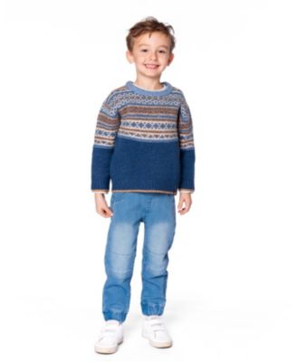Boys' Norwegian Jacquard Knit Sweater - Little Kid, Big Kid