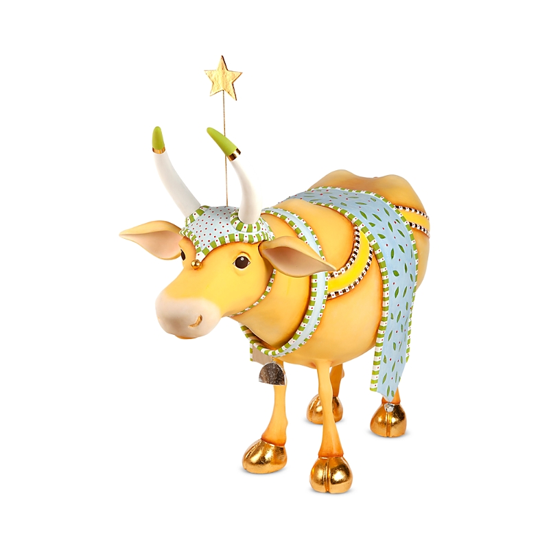 Mackenzie-childs Patience Brewster Holy Cow Display Figure In Gold