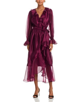 Ruffled Chiffon Dress - Exclusive