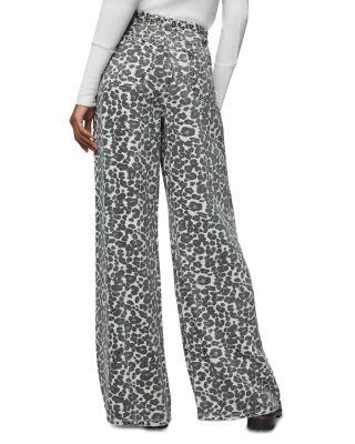 Lounge Denim Leopard Print Pants