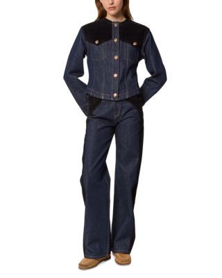 Vanto Denim Velvet Trim Jacket