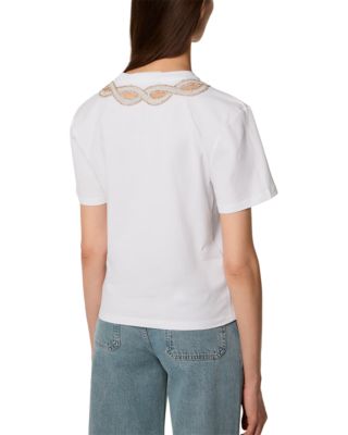 Tobi Rhinestone Trim Tee