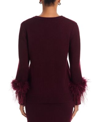 Bethany Feather Trim Sweater