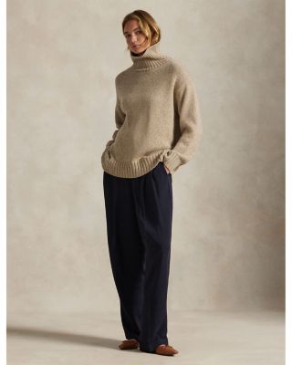 Wool Cashmere Turtleneck Sweater