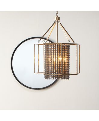 Refined Iron Round Wall Mirror