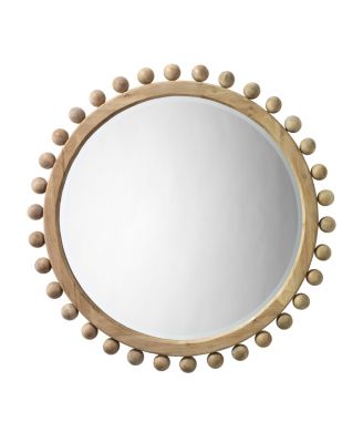 Brighton Round Wood Mirror