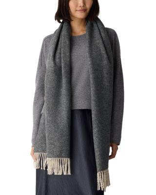 Fringe Trim Wrap Scarf