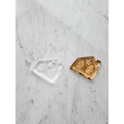 2025 Annual Holiday Ornament 21K Gold Gingerbread House