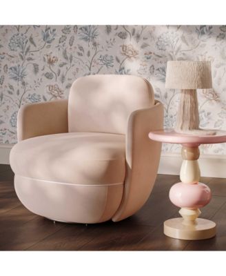 Wolfie Velvet Swivel Chair